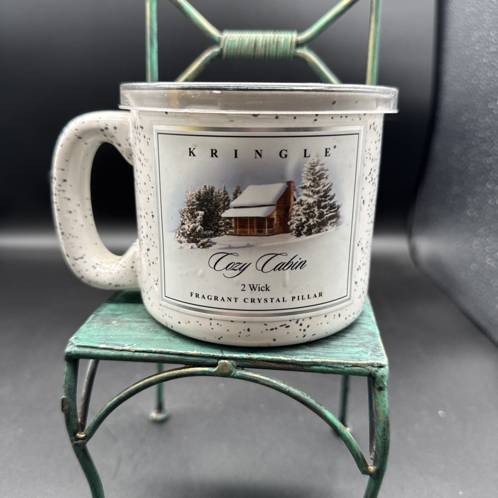 Kringle Candle, Cozy Cabin In A Coffee Mug, 2 Wick